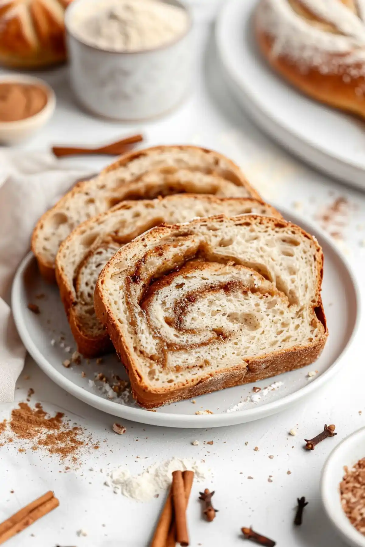 brown-sugar-cinnamon-sourdough-bread-featured brown sugar cinnamon sourdough bread with visible swirl