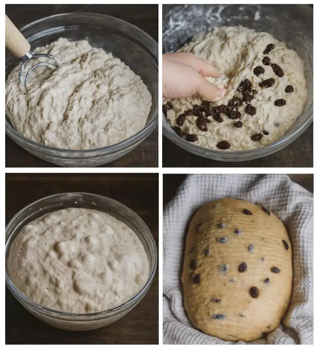 cinnamon-raisin-sourdough-bread-process Cinnamon Raisin Sourdough Bread Recipe – Step-by-Step Guide