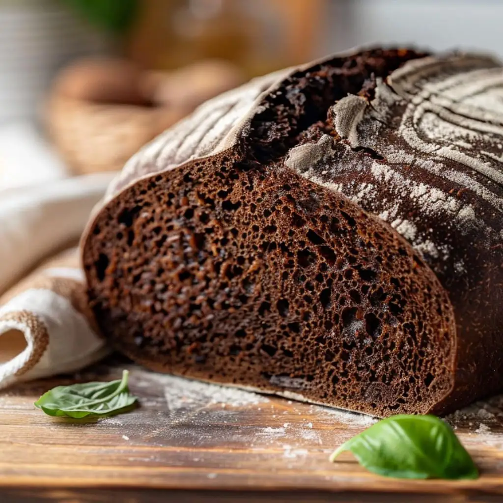 espresso-cocoa-sourdough-loaf-hero Freshly baked Espresso Cocoa Sourdough loaf with rich crust and artisan scoring