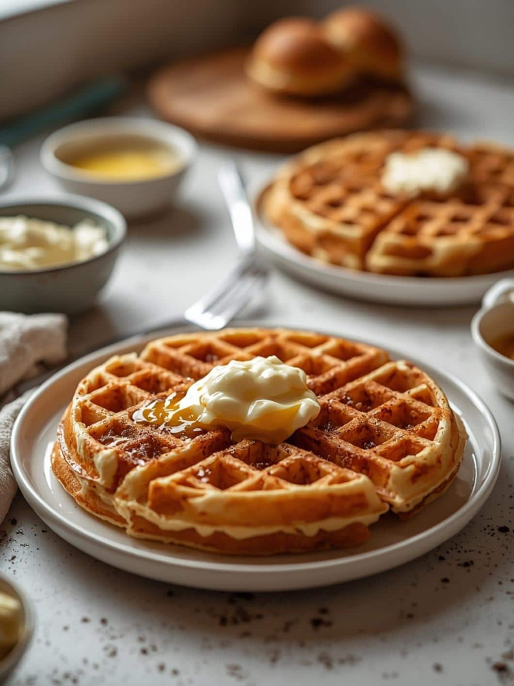 Easy Sourdough Waffles (Overnight Recipe) 6 Easy Sourdough Waffles (Overnight Recipe)