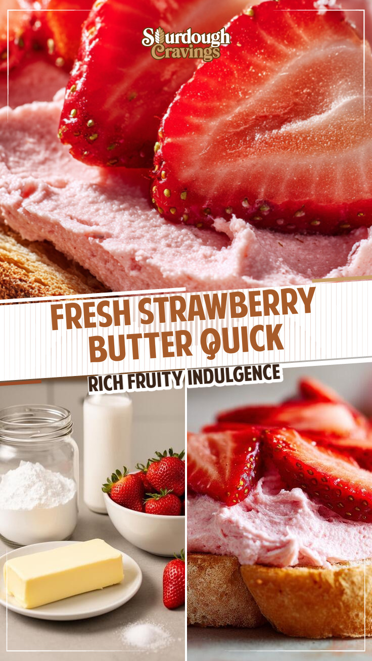 Homemade Strawberry Butter for Sourdough Toast