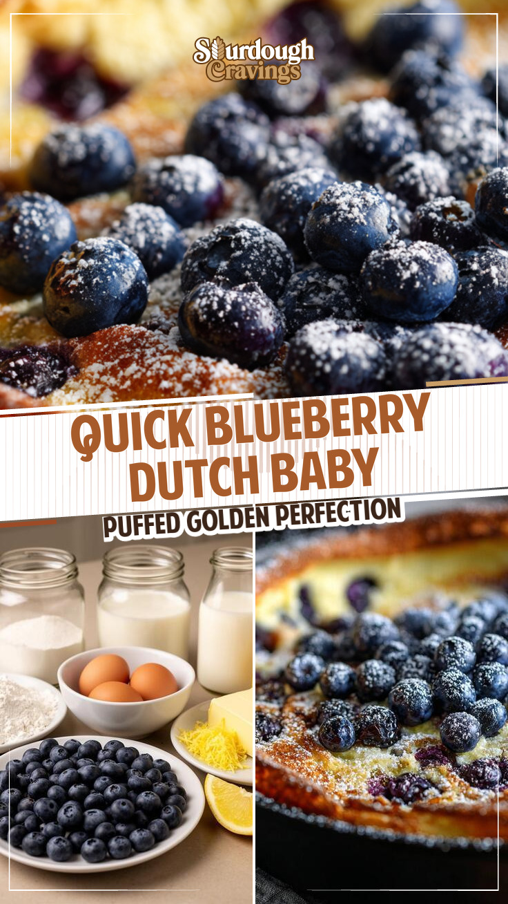Blueberry Dutch Baby Pancake That's Easy to Make