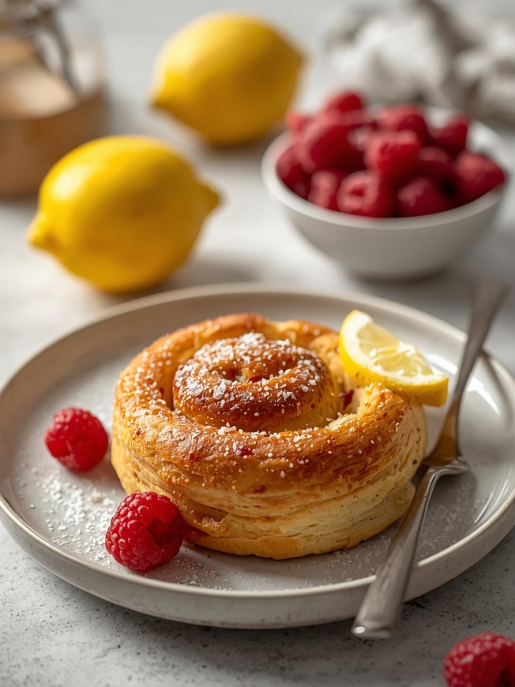 Sourdough Raspberry Rolls (Easy Recipe)