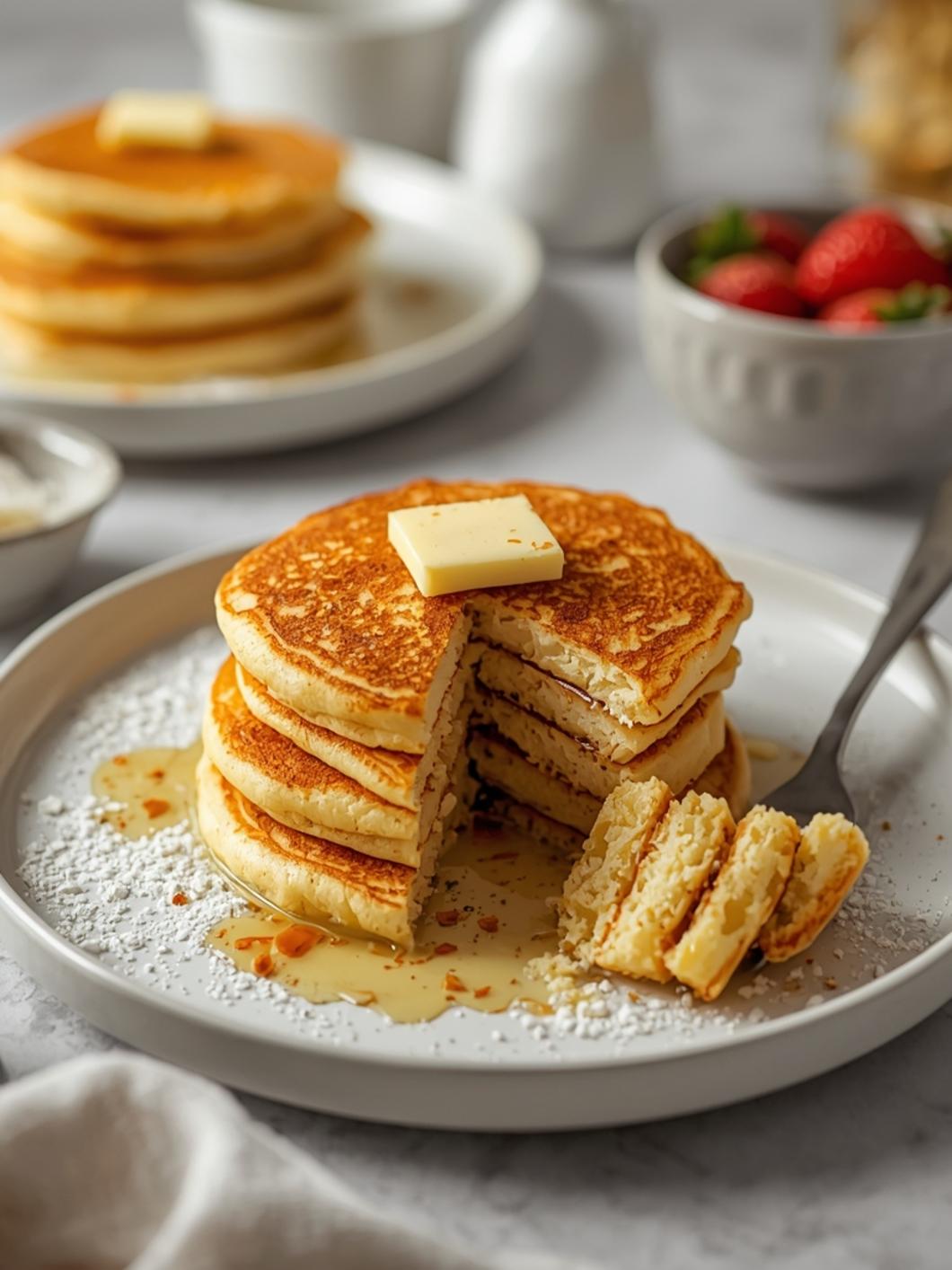 Fluffy Vegan Sourdough Pancakes (Easy Recipe)