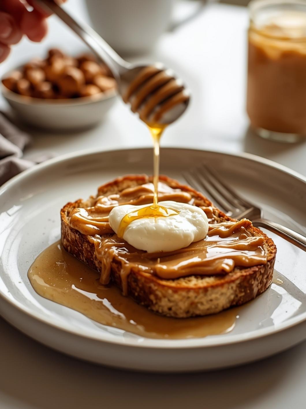 Sourdough Breakfast Toast with Nut Butter