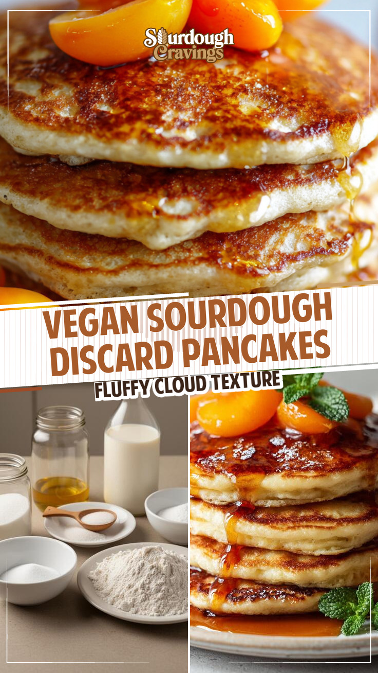 Fluffy Vegan Sourdough Pancakes (Easy Recipe)